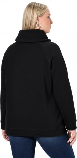 Ulla Popken Rhinestone Snowflake Turtleneck Sweatshirt Black - Суичъри & cуичъри с качулка - 
