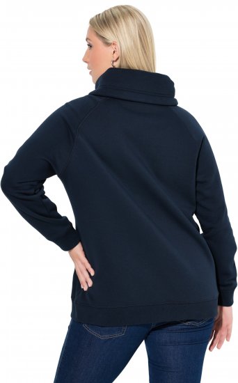 Ulla Popken Rhinestone Snowflake Turtleneck Sweatshirt Navy - Суичъри & cуичъри с качулка - 