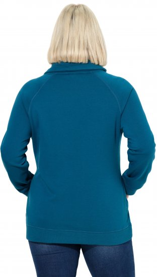 Ulla Popken Rhinestone Snowflake Turtleneck Sweatshirt Teal - Суичъри & cуичъри с качулка - 
