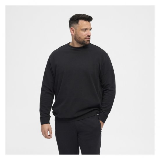 North Latitude Crew Neck Sweatshirt Black - Суичъри & cуичъри с качулка - мъжки суичъри големи размери