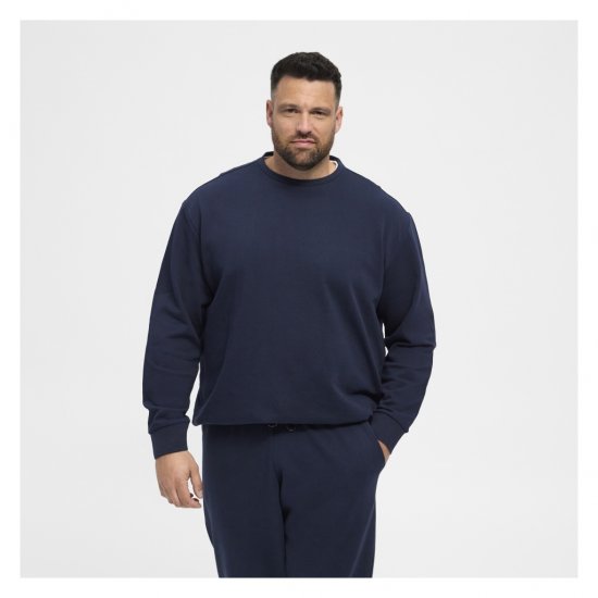 North Latitude Crew Neck Sweatshirt Navy - Суичъри & cуичъри с качулка - мъжки суичъри големи размери