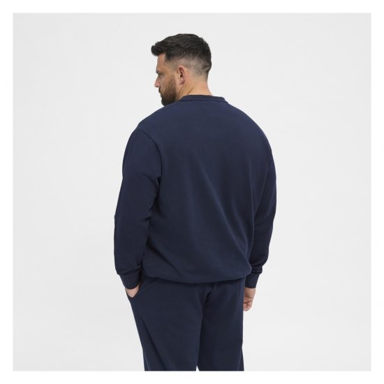 North Latitude Crew Neck Sweatshirt Navy - Суичъри & cуичъри с качулка - мъжки суичъри големи размери