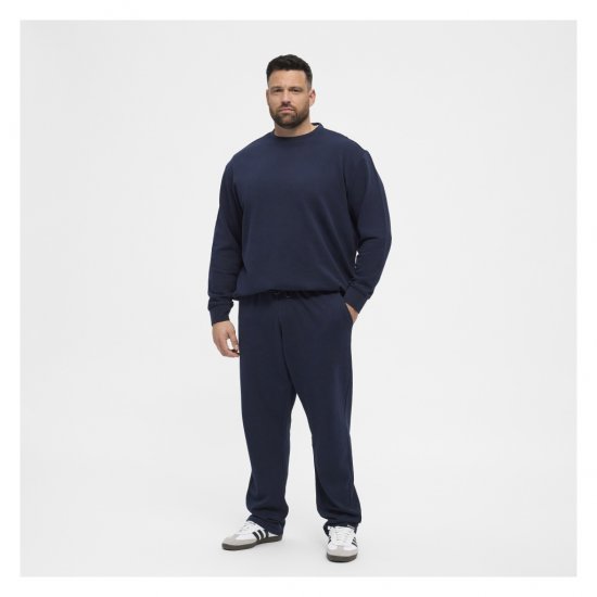 North Latitude Crew Neck Sweatshirt Navy - Суичъри & cуичъри с качулка - мъжки суичъри големи размери