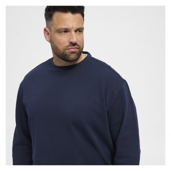 North Latitude Crew Neck Sweatshirt Navy - Суичъри & cуичъри с качулка - мъжки суичъри големи размери
