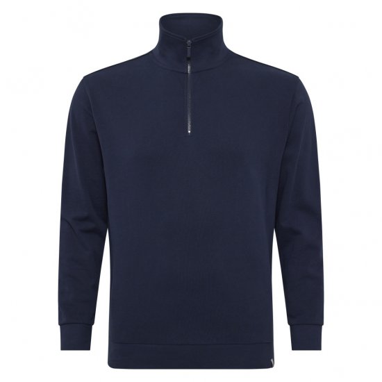 North Latitude Half-Zip Sweatshirt Navy Blue - Суичъри & cуичъри с качулка - мъжки суичъри големи размери