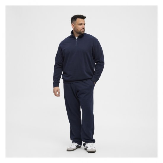 North Latitude Half-Zip Sweatshirt Navy Blue - Суичъри & cуичъри с качулка - мъжки суичъри големи размери