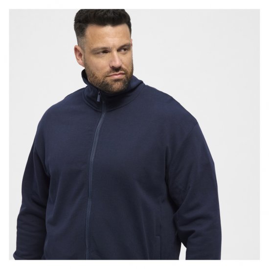 North Latitude Full-Zip Sweatshirt Navy Blue - Суичъри & cуичъри с качулка - мъжки суичъри големи размери