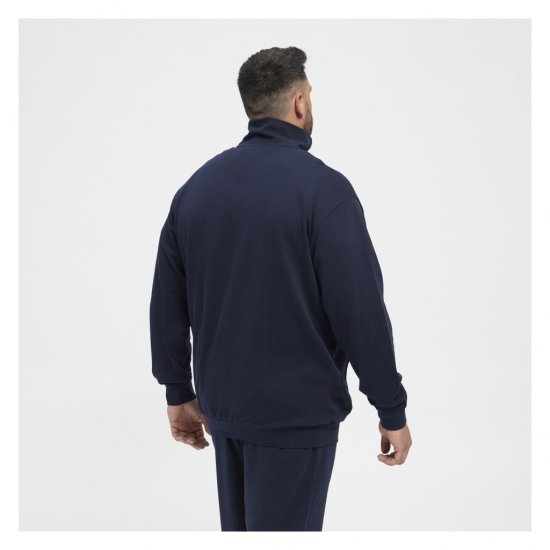 North Latitude Full-Zip Sweatshirt Navy Blue - Суичъри & cуичъри с качулка - мъжки суичъри големи размери
