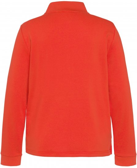 Ulla Popken PARIS Theme Zip Neck Sweatshirt Light Red - Суичъри & cуичъри с качулка - 