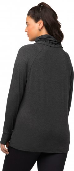 Ulla Popken Sweatshirt with Gaiter Black - Суичъри & cуичъри с качулка - 