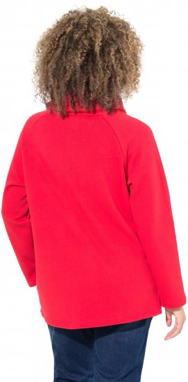 Ulla Popken Sparkling Candy Cane Graphic Sweatshirt Salsa - Суичъри & cуичъри с качулка - 