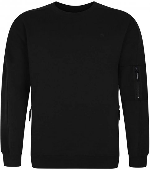 Espionage LW152 Sweatshirt Black - Суичъри & cуичъри с качулка - мъжки суичъри големи размери