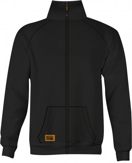 Motley Denim London Sweatshirt Black - Суичъри & cуичъри с качулка - мъжки суичъри големи размери