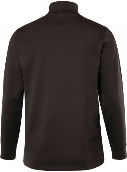 JP1880 Turtleneck Sweatshirt Long Sleeve Dark Brown - Суичъри & cуичъри с качулка - мъжки суичъри големи размери