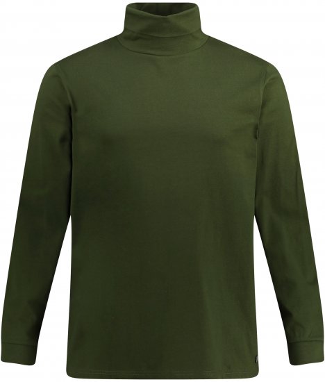 JP1880 Turtleneck Sweatshirt Green - Суичъри & cуичъри с качулка - мъжки суичъри големи размери