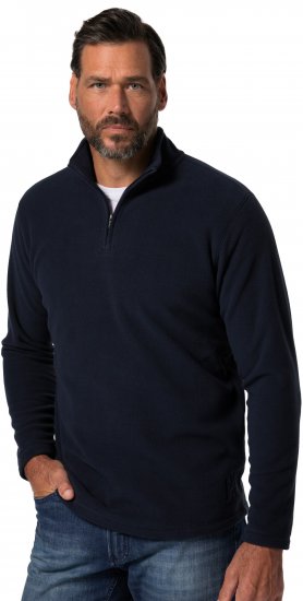 JP1880 Fleece Half-Zip Ultralight Navy - Суичъри & cуичъри с качулка - мъжки суичъри големи размери