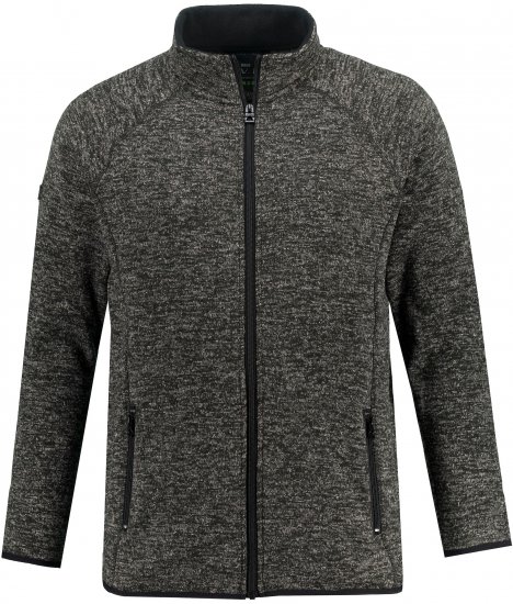 JAY-PI Knitted Fleece Jacket Gray - Якета - мъжки якета големи размери