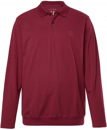JP1880 Polo Shirt Pique Long Sleeve Red - Поло тениски - мъжки тениски с яка големи размери