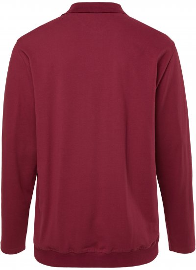 JP1880 Polo Shirt Pique Long Sleeve Red - Поло тениски - мъжки тениски с яка големи размери