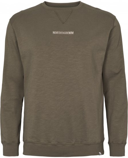 North Latitude Denim Logo Sweatshirt Dusty Olive Green TALL - TALL cуичъри - TALL суитшърти за високи мъже