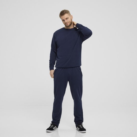 North Latitude Denim Crew Neck Sweatshirt Navy Blue TALL - TALL cуичъри - 