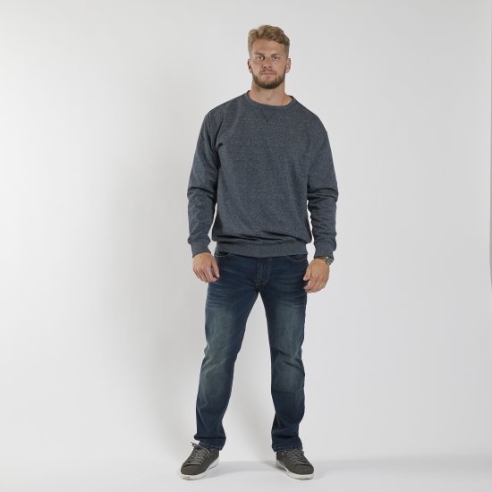 North Latitude O-Neck Sweatshirt Blue Melange TALL - TALL cуичъри - 