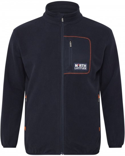North Latitude 53142 Soft Fleece Jacket Dark Navy - Суичъри & cуичъри с качулка - мъжки суичъри големи размери