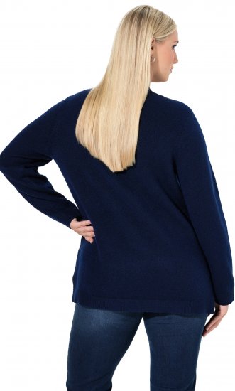 Ulla Popken Christmas Motif Classic Fit Sweater Navy - Суичъри & cуичъри с качулка - 