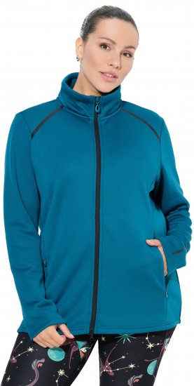 Ulla Popken Quick Drying Athletic Jacket Dark Petrol - Суичъри & cуичъри с качулка - 