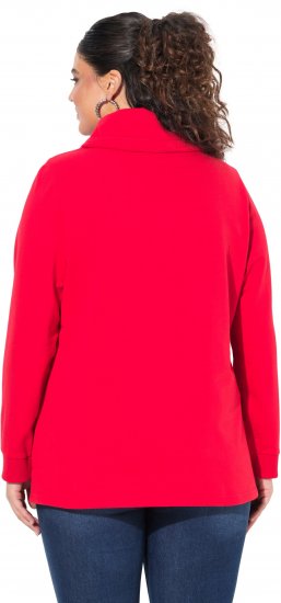 Ulla Popken HELLO Classic Fit Stand-Up Collar Sweatshirt Lychee - Суичъри & cуичъри с качулка - 