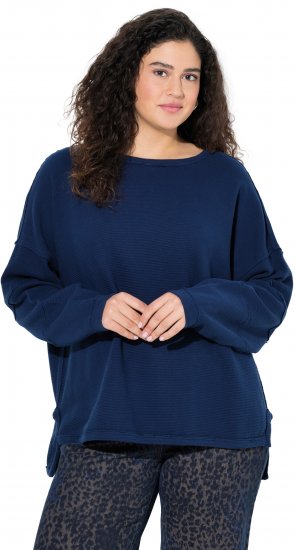 Ulla Popken Inverted Seam Long Sleeve Sweatshirt Navy - Суичъри & cуичъри с качулка - 