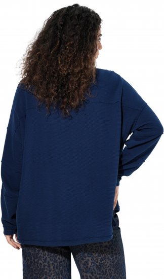 Ulla Popken Inverted Seam Long Sleeve Sweatshirt Navy - Суичъри & cуичъри с качулка - 