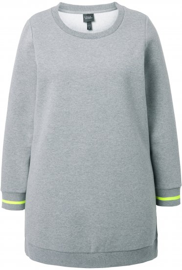 Ulla Popken Nostalgic Escape Oversized Sweatshirt Mouse Grey - Суичъри & cуичъри с качулка - 