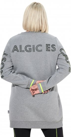 Ulla Popken Nostalgic Escape Oversized Sweatshirt Mouse Grey - Суичъри & cуичъри с качулка - 
