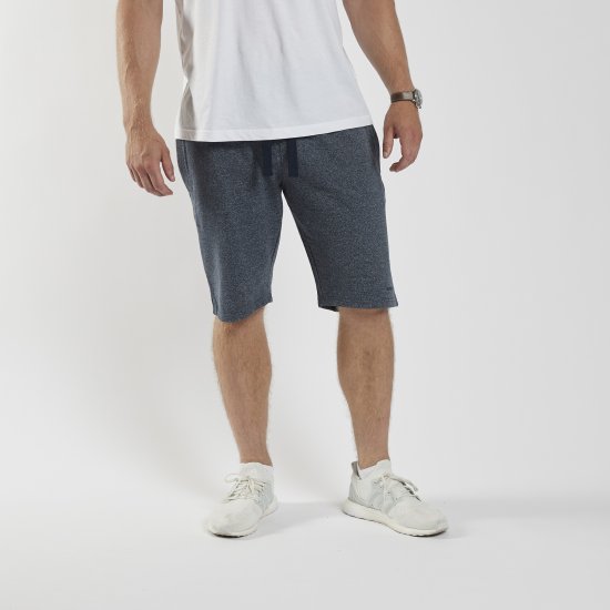 North Latitude Sweatshorts Blue Melange TALL - Спортни панталони & Kъси панталони - мъжки спортни панталони големи размери