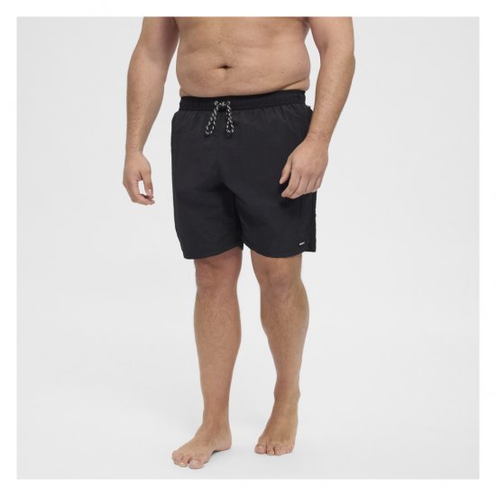 North Latitude Swimshorts Black - Бельо & Бански шорти - Мъжко бельо големи размери
