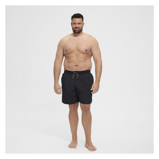 North Latitude Swimshorts Black - Бельо & Бански шорти - Мъжко бельо големи размери