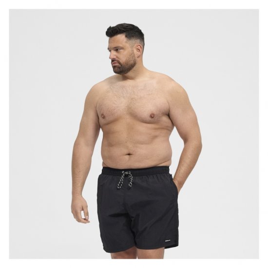 North Latitude Swimshorts Black - Бельо & Бански шорти - Мъжко бельо големи размери