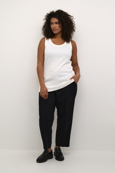 Kaffe Curve Carina Топ без ръкави Chalk - Тениски - 