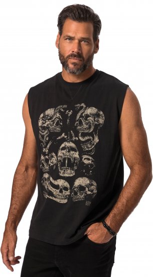 JP1880 Tanktop Skulls Black - Тениски - мъжки тениски големи размери