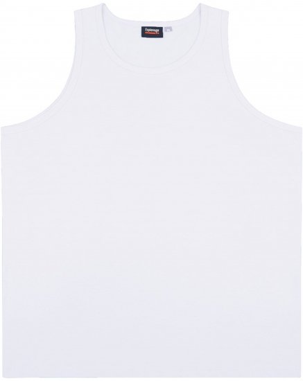 Espionage T017 Plain Tanktop White - Тениски - мъжки тениски големи размери