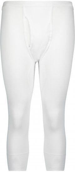 Adamo Royal Thermal Long Johns 3/4 Fine Ribbed White - Бельо & Бански шорти - Мъжко бельо големи размери