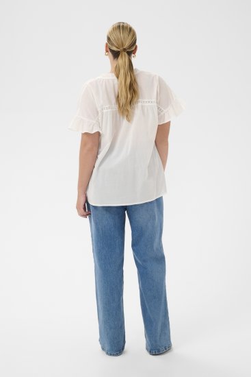 Kaffe Curve Valeria Top Chalk - Топове - 