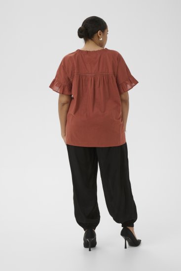 Kaffe Curve Valeria Top Henna Brown - Тениски и топове - 