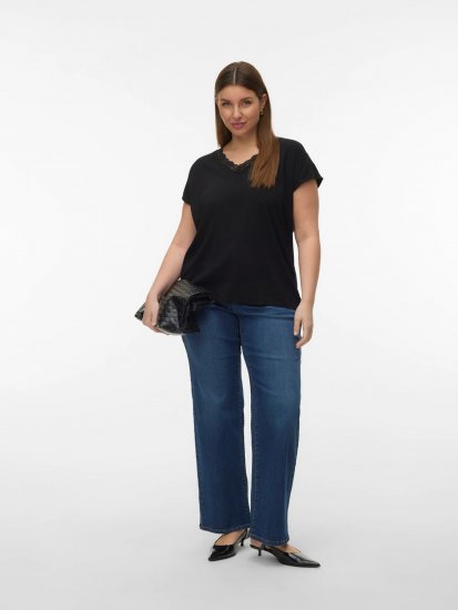 Vero Moda Bella Lace Top Black - Топове - 