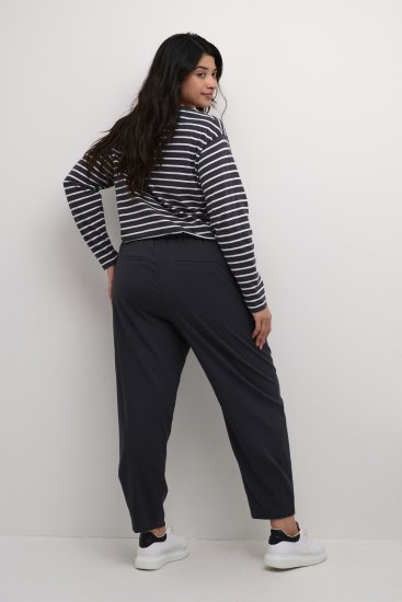 Kaffe Curve Merla Панталон Черен Oyster - Дамски Дънки & Панталони в Големи Размери – Plus Size - 