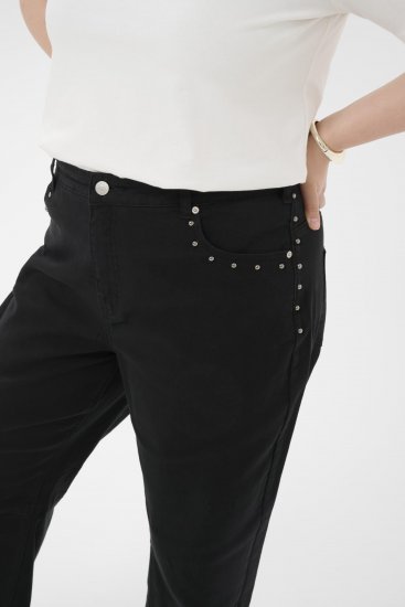 Kaffe Curve Brenn Barrel Twill Jeans Washed Black - Дънки - 