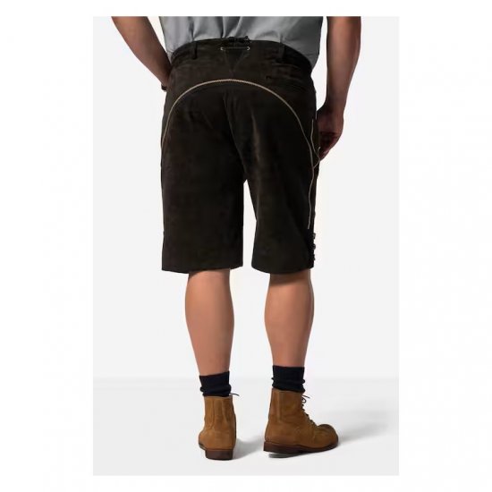 Men Plus Leather Trousers Dark Brown - Празнично облекло - Празнично облекло – За да празнувате стилно и удобно