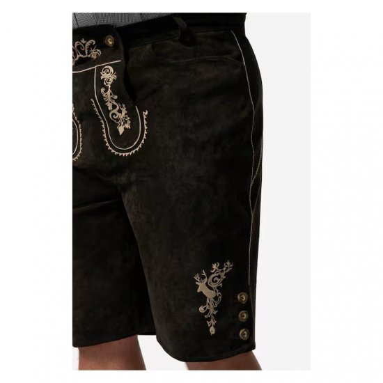 Men Plus Leather Trousers Dark Brown - Празнично облекло - Празнично облекло – За да празнувате стилно и удобно