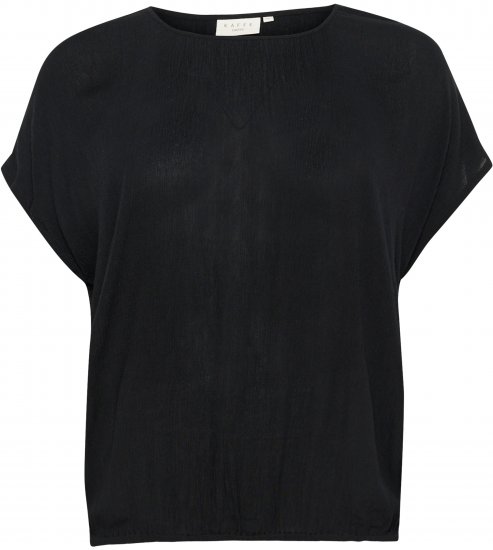 Kaffe Curve Ami Stanley Къс ръкав Дълбоко черно - Тениски - 